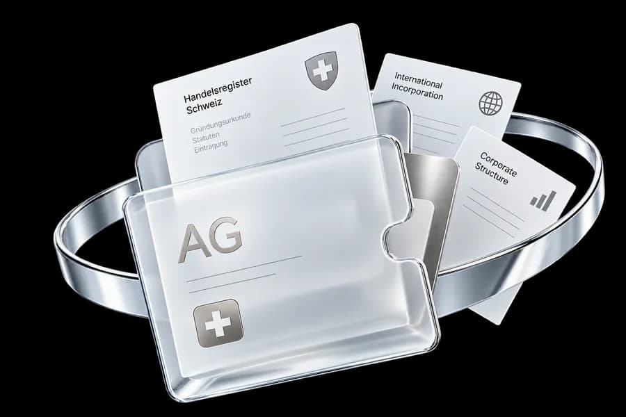 Swiss company formation — AG documents and commercial register